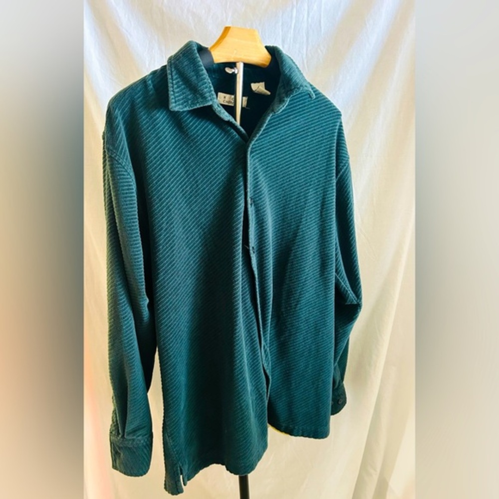 Men's Green Vintage Button Down Shirt